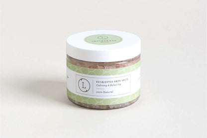 Natural Eucalyptus Bath Salts with CBD, Calming and relaxing (THC free)